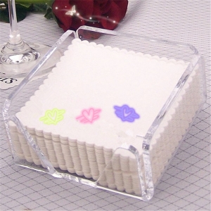 scatola quadrata del tessuto acrilico del produttore della porcellana per l'hotel / ristorante / casa 
