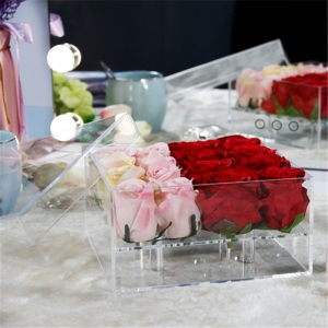 nuova scatola di rose materiale acrilico ambientale per whosale 