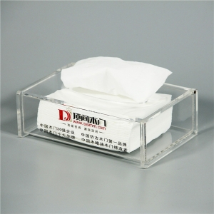 Scatola trasparente per tessuti acrilici per uso domestico 