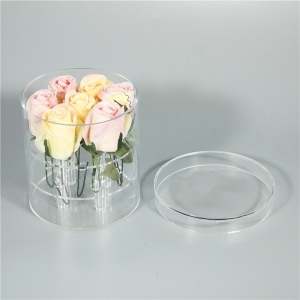 7 rose rotondo personalizzato fiore acrilico di lusso 