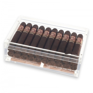 Umidificatore acrilico ermetico del sigaro della scatola di sigaro puro 