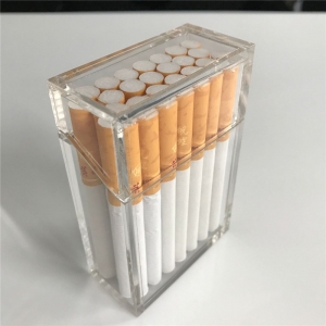 Scatola per sigari acrilico trasparente personale con coperchio 