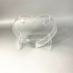 Vaso a forma di cuore personalizzato con cuore in cristallo 