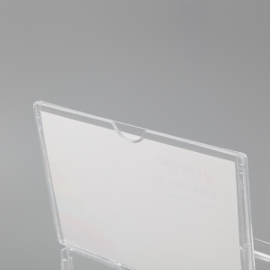 Urna acrilica trasparente con segno Organizzatore di donazione in plexiglass con serratura 