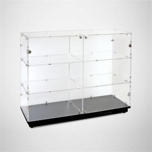 vetrina in vetroresina con 6 divisioni in acrilico trasparente personalizzato a 6 divisioni con serratura in vendita 