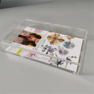 scatola per esposizione di fiori secchi scatola in acrilico trasparente personalizzata 
