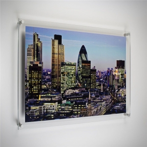portafoto in lucite a parete cornice per foto senza cornice in acrilico acrilico trasparente 