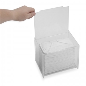 Desktop acrilico della scatola per guanti guanti monouso, dispenser per guanti in tessuto 