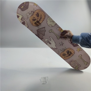 tavola da skateboard in lucite acrilica montata a parete all'ingrosso 
