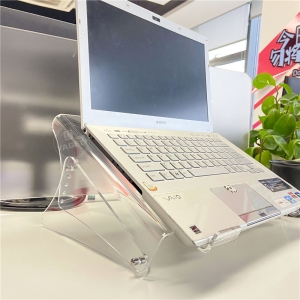 Supporto per computer portatile acrilico rimovibile desktop del desktop all'ingrosso 