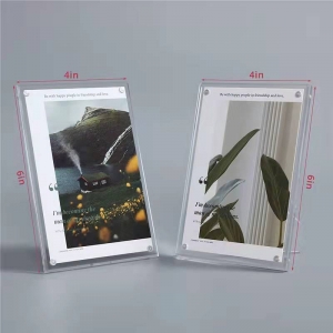 cornice per foto acrilica trasparente 8x10 lucit all'ingrosso con supporto
 
