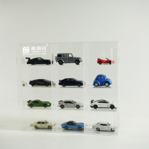 vetrine da scrivania per auto in acrilico perspex mini giocattolo action figure box
 