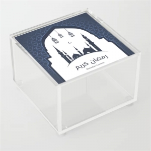 sfondo arabo ramadan kareem lanterna musulmana scatole acriliche
 