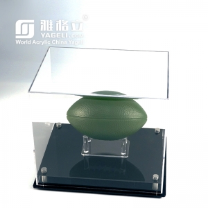 vetrina all'ingrosso in acrilico trasparente per casco da calcio mini
 