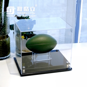 vetrina acrilica trasparente all'ingrosso di pallacanestro di mini calcio
 