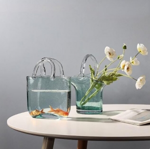 Vaso in vetro acrilico Tote Bag Fish Tank 