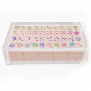 scatola del set Mahjong americano acrilico acrilico 