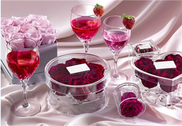 Scatola di rose acriliche di vendita calda di uno stile per il Double 11 Shopping Festival