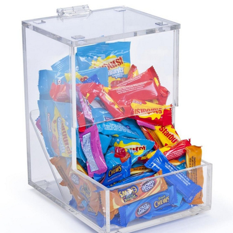 Rectangular acrylic candy container