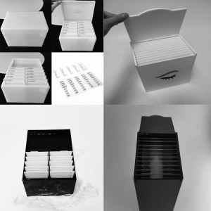 scatola di imballaggio per ciglia finte in acrilico personalizzato 