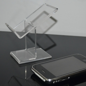 display acrilico in perspex trasparente per cellulare 