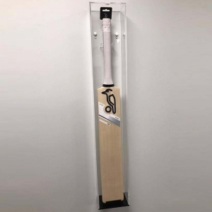 vetrina acrilica mazza da cricket montata a muro