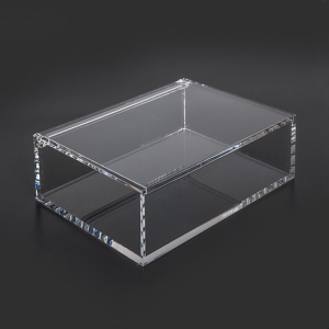 scatola acrilica trasparente a forma quadrata yageli