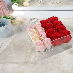 scatole di fiori acrilici di design di moda per te casa o ufficio 