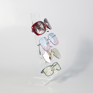 Display acrilico per occhiali da sole all'ingrosso di 4 livelli 