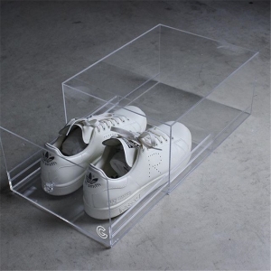 Scatola di scarpe in acrilico trasparente