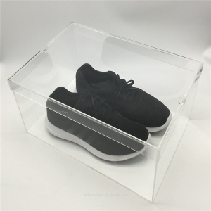 scatola trasparente per scarpe in acrilico
