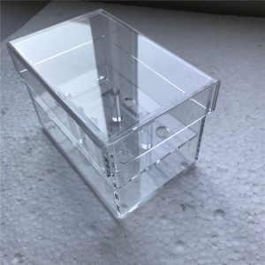 Scatola di visualizzazione impermeabile rettangolo acrilico trasparente 
