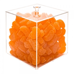 scatola di frutta di stoccaggio dell'esposizione acrilica trasparente chiara del produttore all'ingrosso 