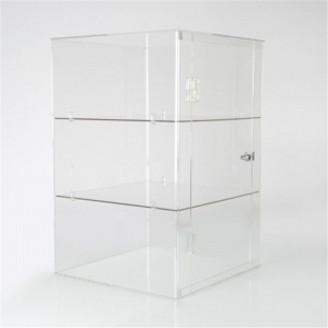 vetrina in acrilico trasparente in plexiglass trasparente a 3 livelli cabient 