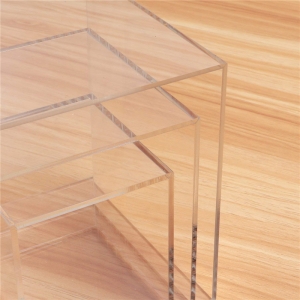 scatola quadrata in acrilico trasparente cubi di persprx per esposizione 
