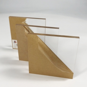 foglio acrilico trasparente ad alta trasparenza da 6 mm di spessore con carta kraft 