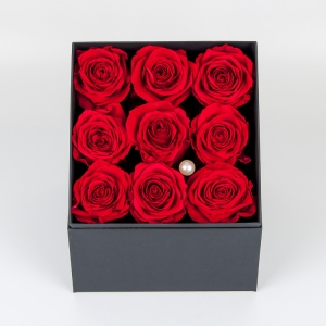 Flower Box Con Rose