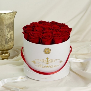 Home Garden Round Carta Flower Boxes Cardboard Rose Cases per regalo 