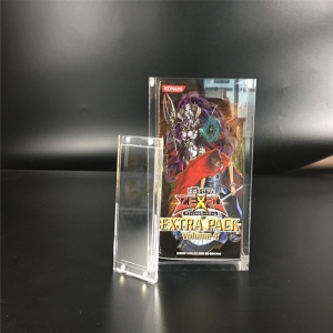 pokemon yugioh mtg card booster pack custodia acrilica magnetica trasparente 