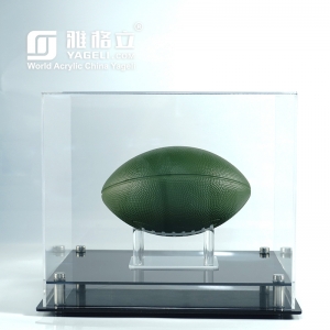 vetrina all'ingrosso in acrilico trasparente per casco da calcio mini
 