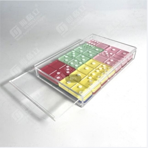 Giochi da tavolo in acrilico dai colori vivaci Domino Set 