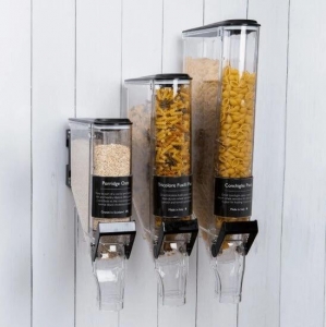 Dispenser di cereali per alimenti sfusi Contenitori per mangimi a gravità 