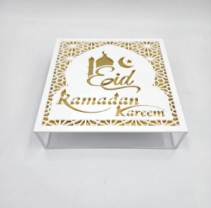 Mussola islamica Ramadan Eid Mubarak Scatola acrilica 