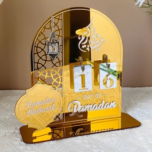 Calendario dell'avvento ramadan in acrilico 