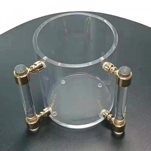 Tazza per lavaggio in acrilico trasparente rotondo Judaica Lucite 