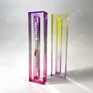 Custodia mezuzah in acrilico lucite colorato personalizzato per Judaica Jewish 