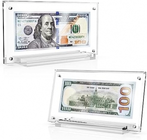 Supporto per display con cornice in acrilico per banconote da un dollaro 