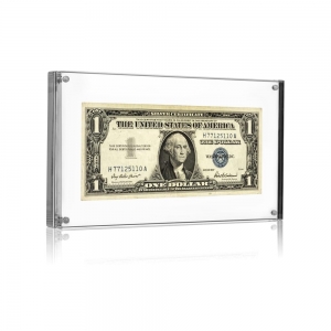 Supporto per display con cornice in acrilico per banconote da un dollaro 