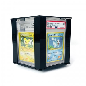 Scatola esagonale con display PSA in acrilico: un display premium per le tue carte classificate 