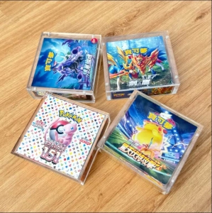 Scatola di booster acrilici giapponesi Pokemon all'ingrosso 